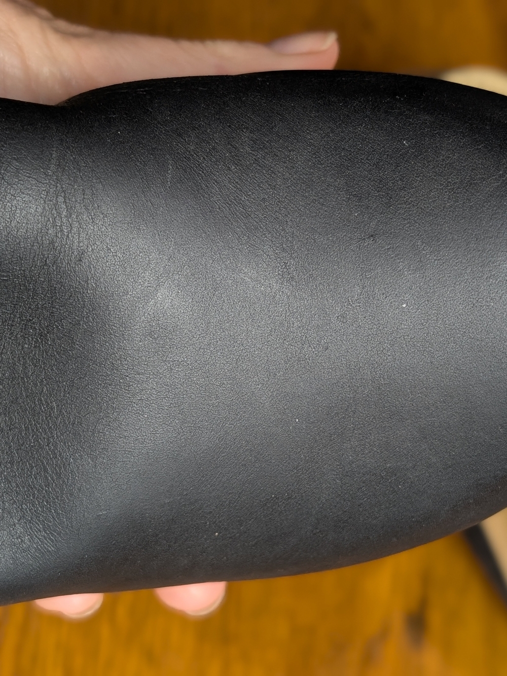 No.6 Black Leather Wood Platform Clogs Shoes EU 39 - Picture 10 of 13
